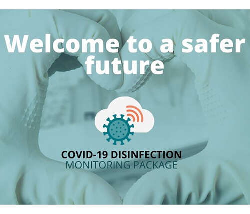 The Covid-19 disinfection bundle from Girbau mixed with sapphire is an actual gem