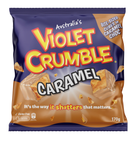 Violet Crumble transforms caramel