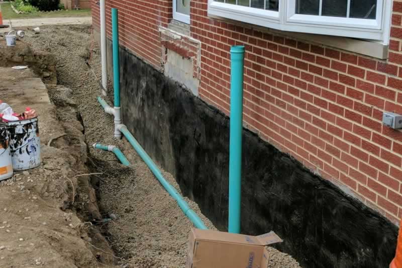 Basement waterproofing