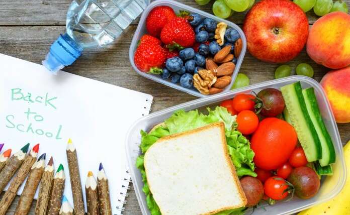 Again in school, lunch containers are wholesome