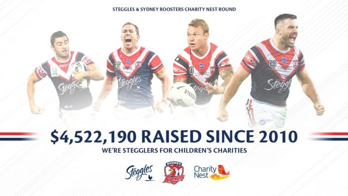 Sydney Roosters and Steggles assist the Ronald McDonald Home Charities