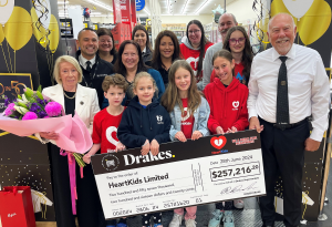 Drakes celebrates HeartKids fundraising milestone