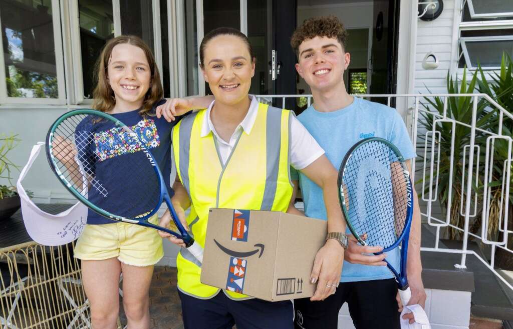 Ash Barty sees Amazon’s Christmas supply rush first-hand